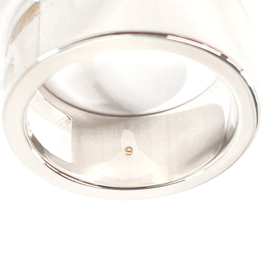 GUCCI Ring Silver925 Silver Branded Cutout G