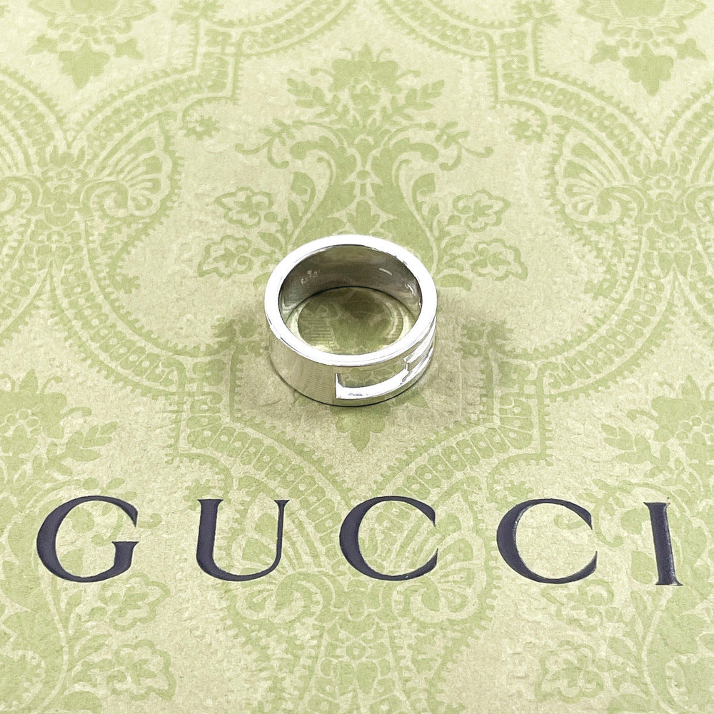GUCCI Ring Silver925 Silver Branded Cutout G