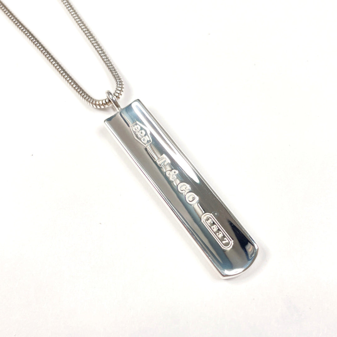 TIFFANY&Co. Necklace Silver925 Silver Bar Pendant 1837
