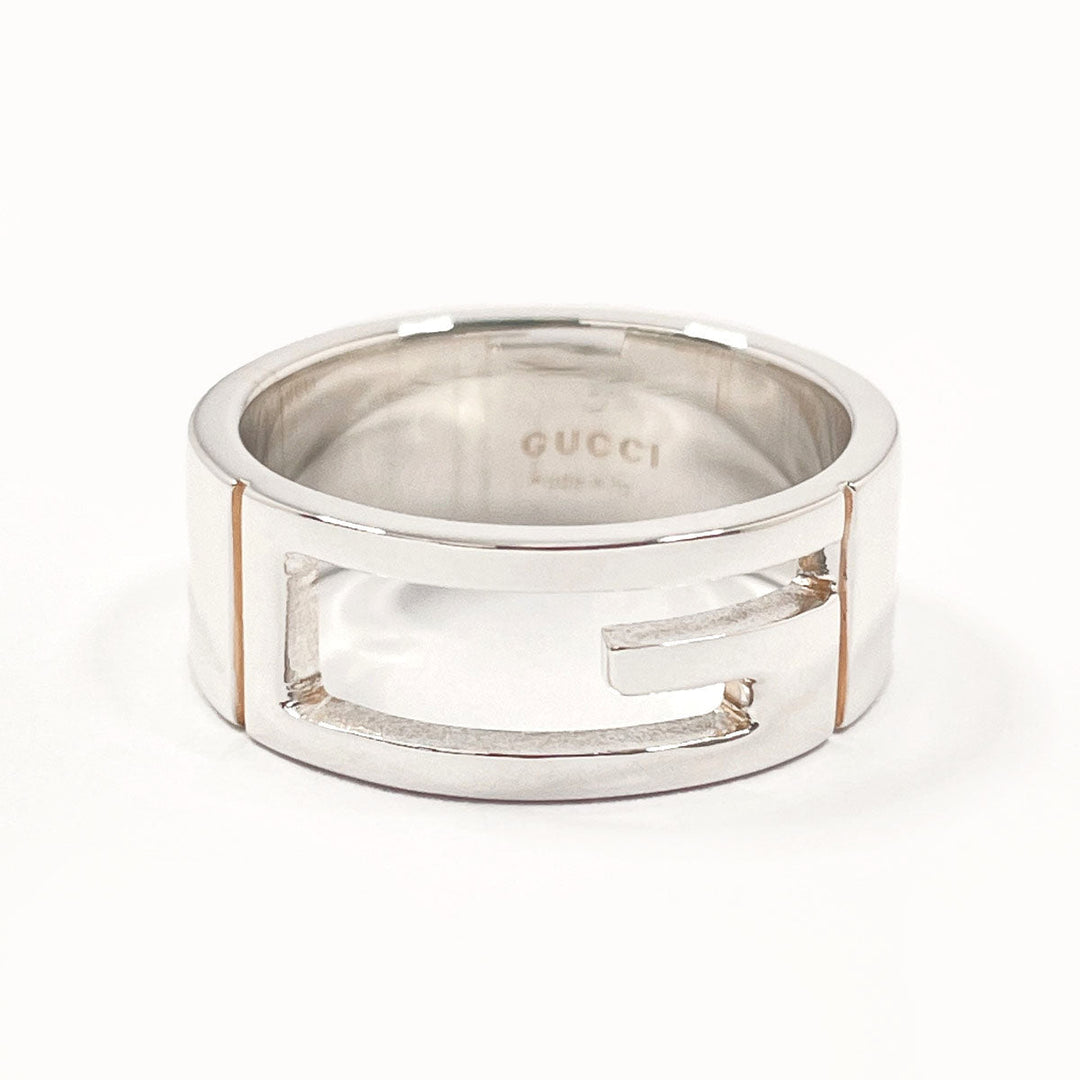 GUCCI Ring Silver925 Silver Branded Cutout G 16