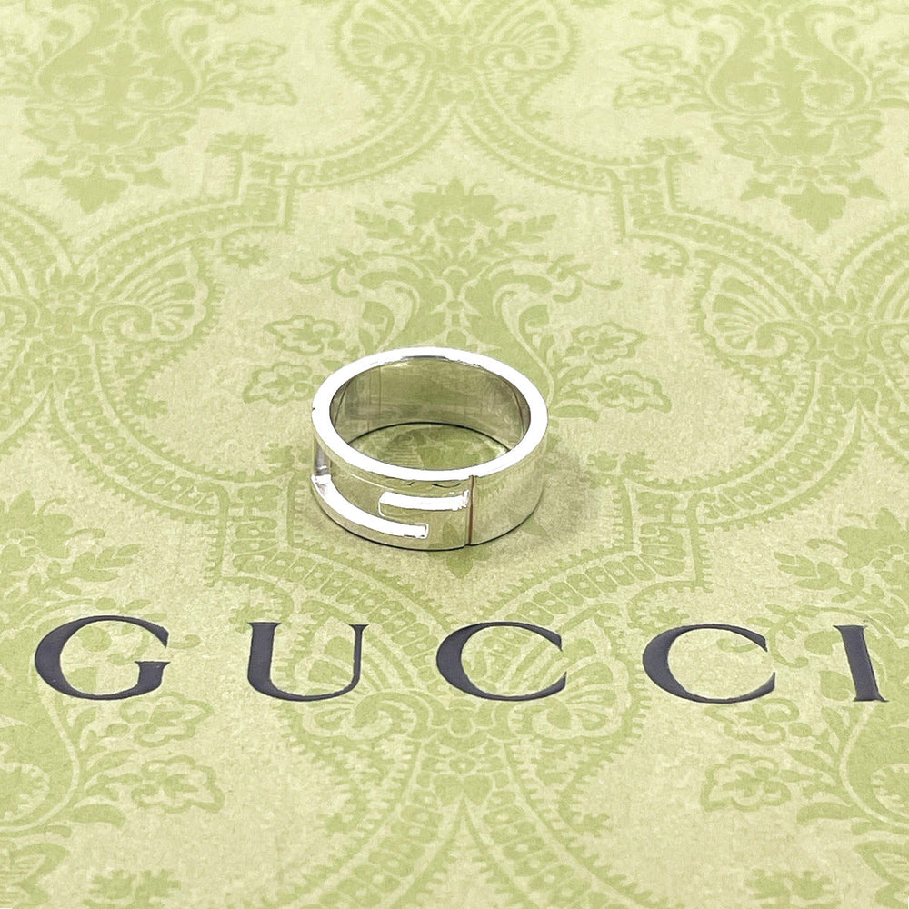 GUCCI Ring Silver925 Silver Branded Cutout G 16