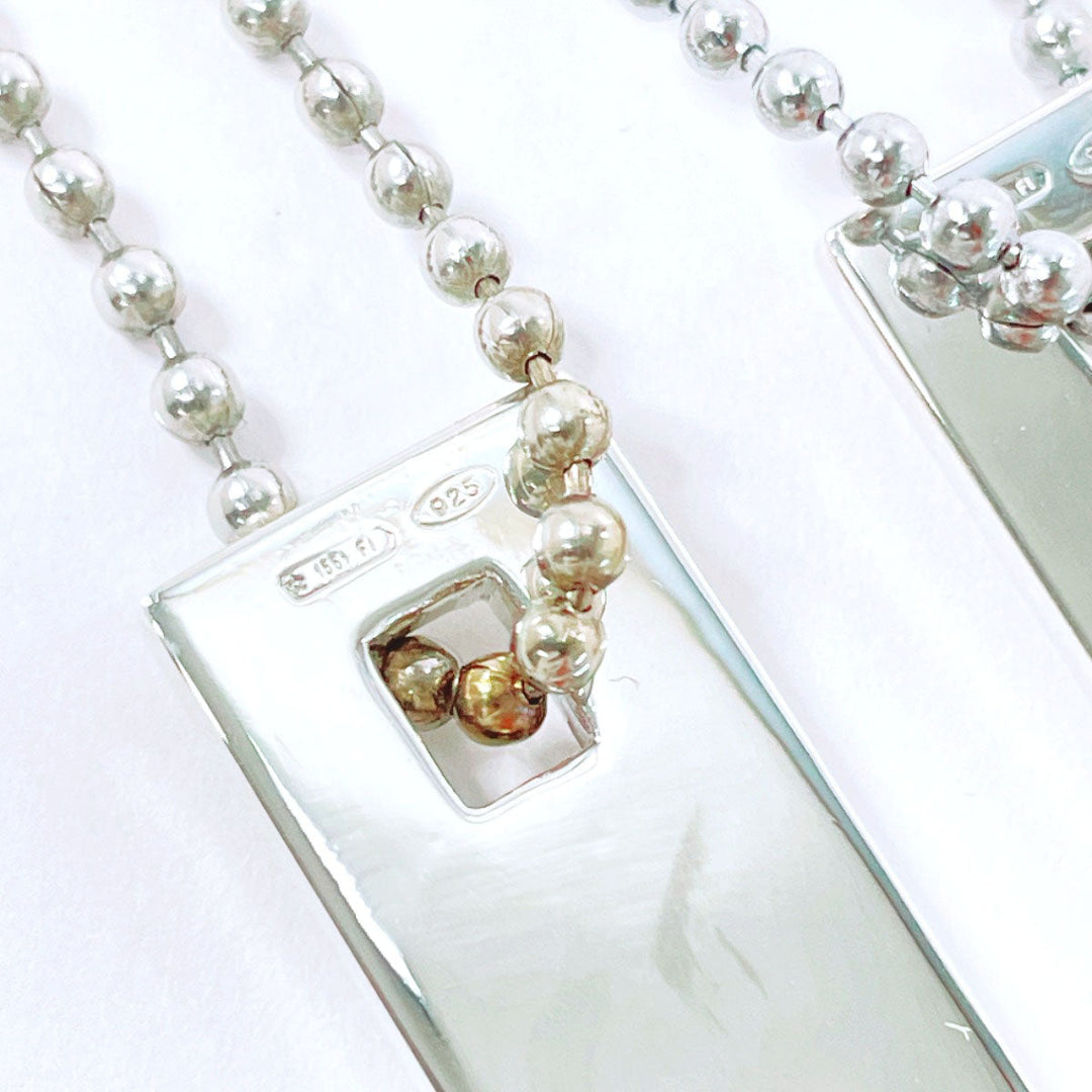 GUCCI Necklace Silver925 Silver Plate Pair Women(Unisex) Used Authentic
