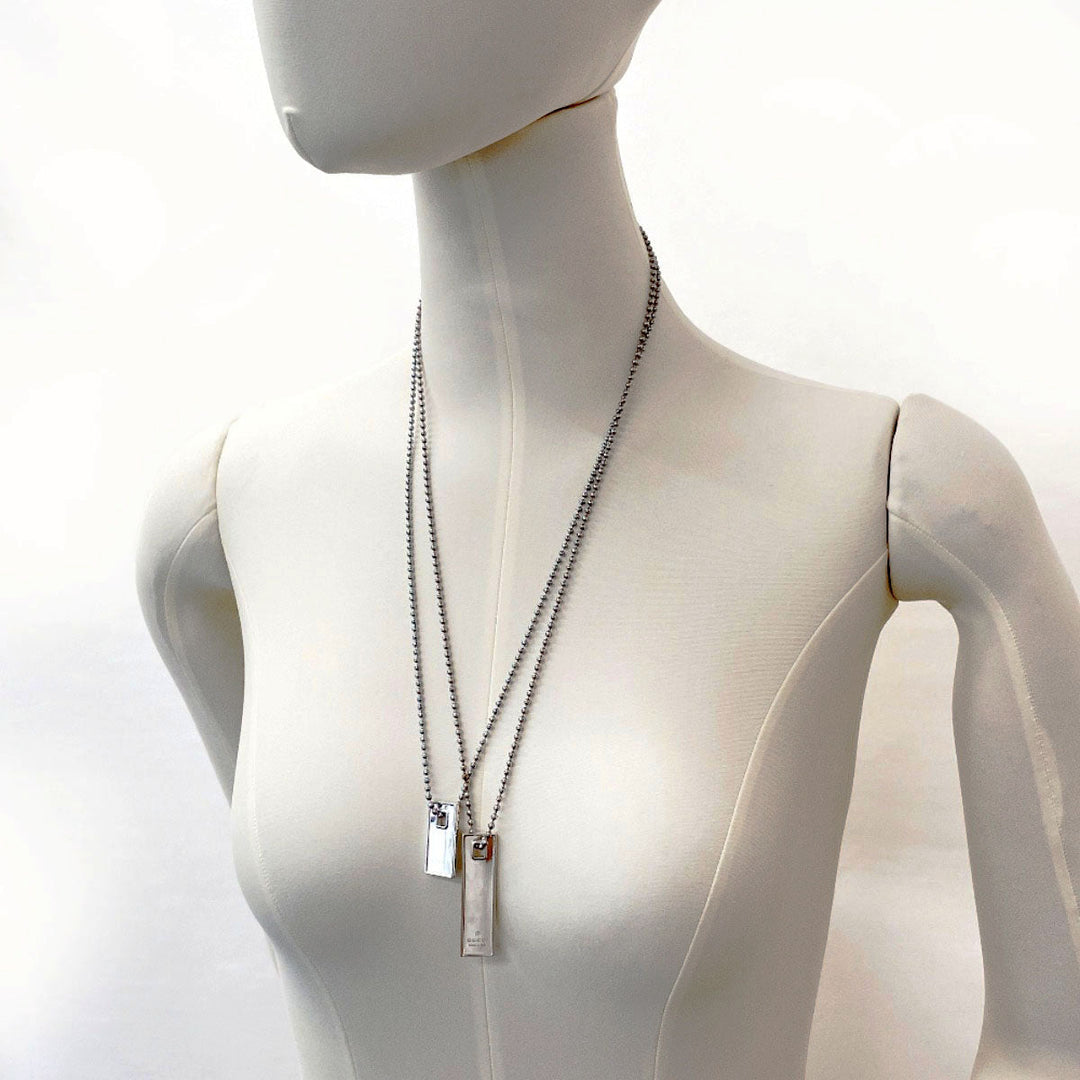 GUCCI Necklace Silver925 Silver Plate Pair Women(Unisex) Used Authentic