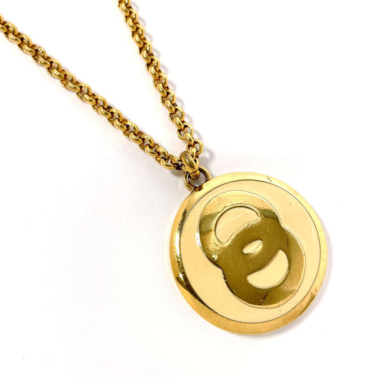 CELINE Necklace metal gold vintage