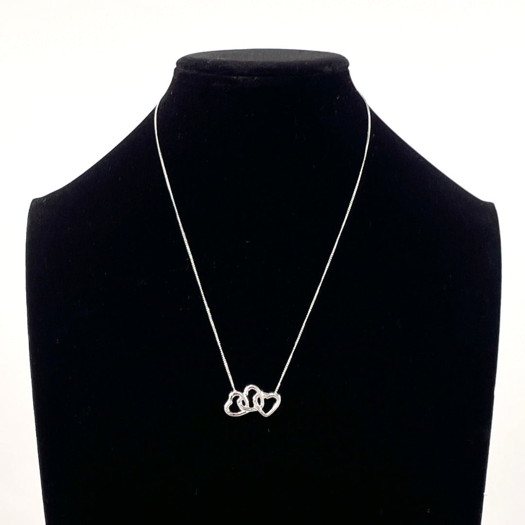 TIFFANY&Co. Necklace Silver925 Silver Triple heart