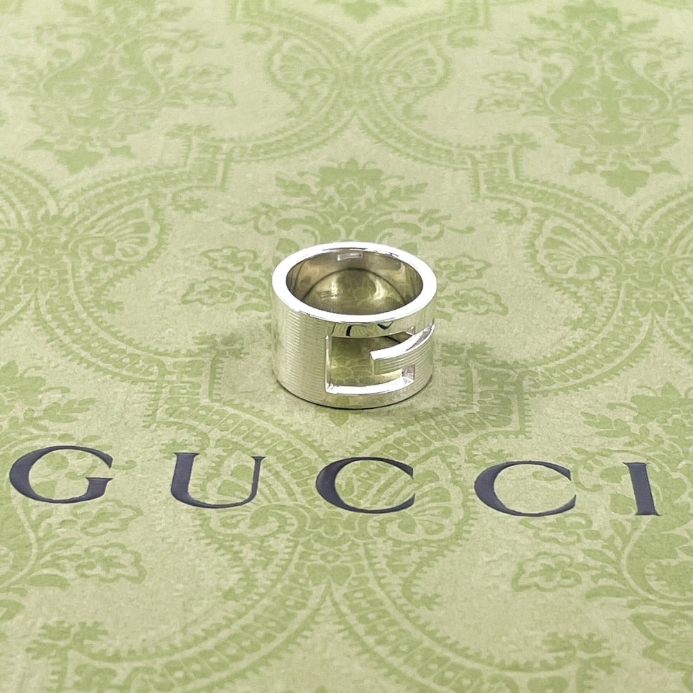 GUCCI Ring Silver925 Silver Branded Cutout G