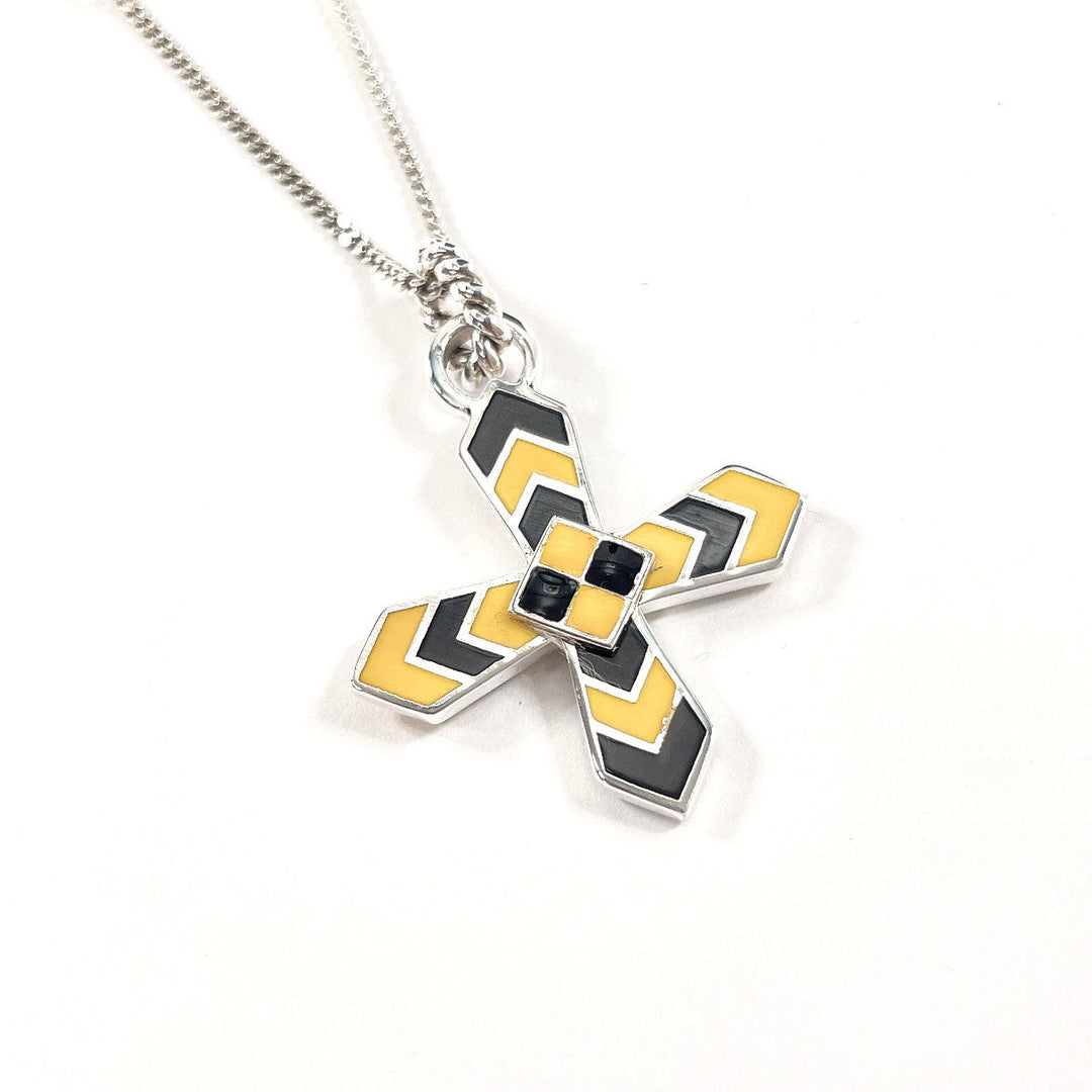 GUCCI Necklace Silver925 Silver Cross GG