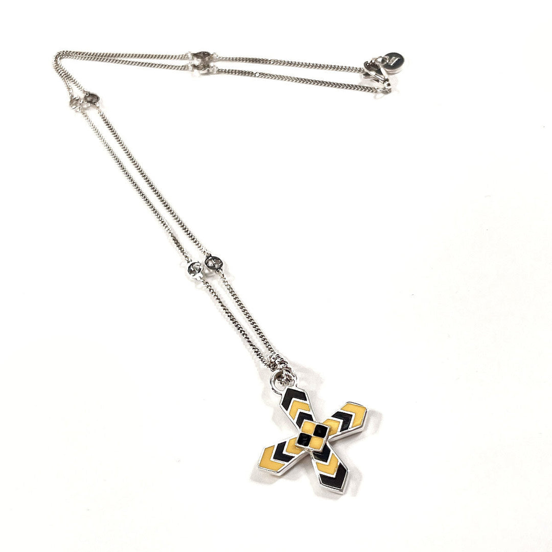 GUCCI Necklace Silver925 Silver Cross GG