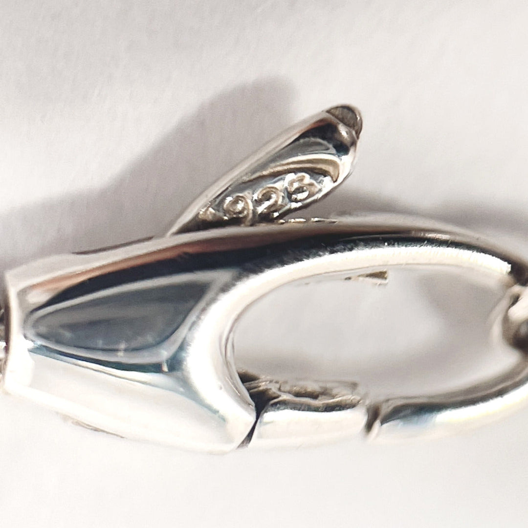 GUCCI Necklace Silver925, pearl Silver Ribbon motif