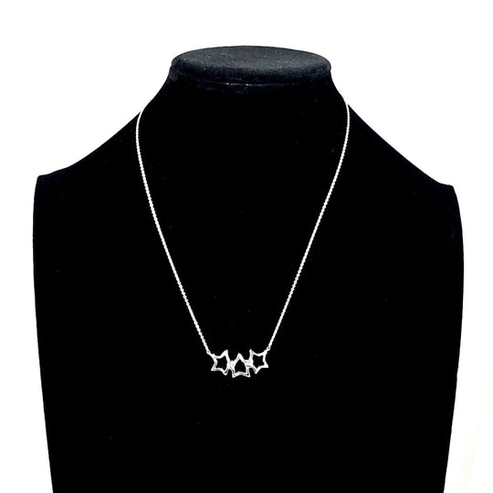 TIFFANY&Co. Necklace Silver925 Silver Triple star