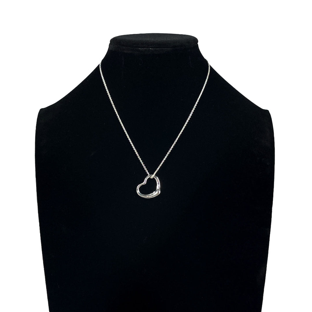 TIFFANY&Co. Necklace Silver925 Silver El Saperetti Open heart Women Used Authentic