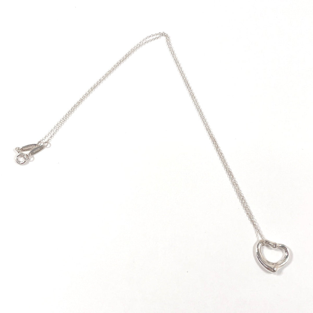 TIFFANY&Co. Necklace Silver925, Diamond Silver El Saperetti Open heart