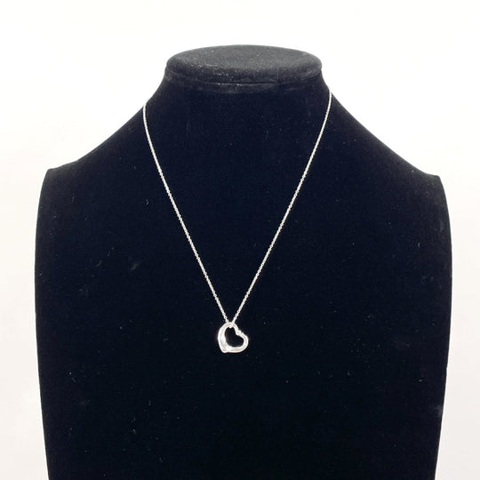 TIFFANY&Co. Necklace Silver925, Diamond Silver El Saperetti Open heart