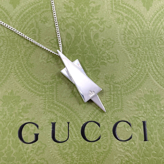 GUCCI Necklace Silver925 Silver Star of david Women Used Authentic