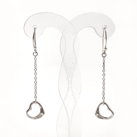 TIFFANY&Co. Pierce Silver925 Silver El Saperetti Open Heart Drop Earrings