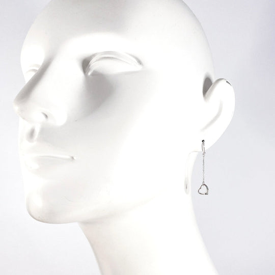 TIFFANY&Co. Pierce Silver925 Silver El Saperetti Open Heart Drop Earrings