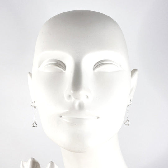 TIFFANY&Co. Pierce Silver925 Silver El Saperetti Open Heart Drop Earrings