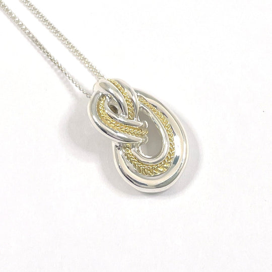 TIFFANY&Co. Necklace Silver925 Silver925, K18 Yellow Gold Silver twisted knot rope
