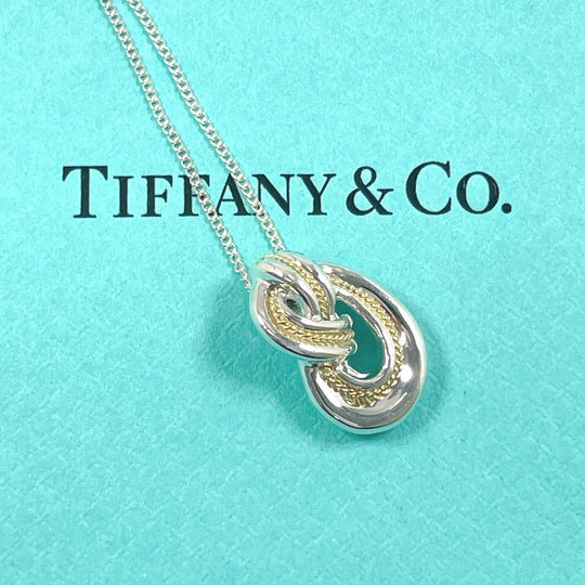 TIFFANY&Co. Necklace Silver925 Silver925, K18 Yellow Gold Silver twisted knot rope