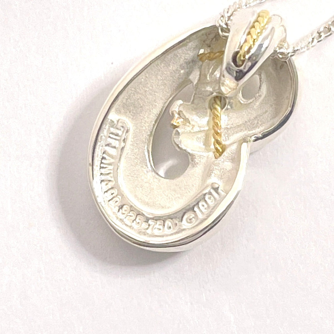 TIFFANY&Co. Necklace Silver925 Silver925, K18 Yellow Gold Silver twisted knot rope