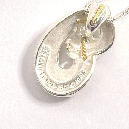 TIFFANY&Co. Necklace Silver925 Silver925, K18 Yellow Gold Silver twisted knot rope