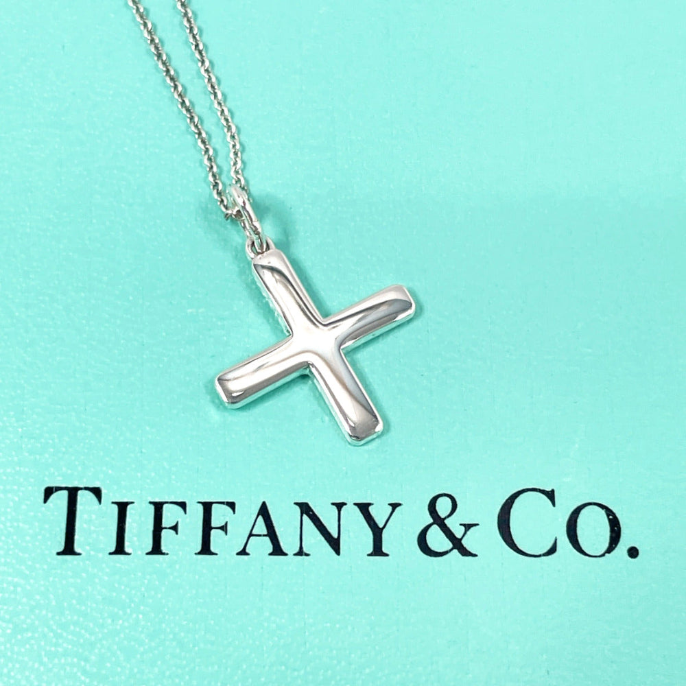 TIFFANY&Co. Necklace Silver925 Silver cross Shiseido Ag+ collaboration unisex Used Authentic