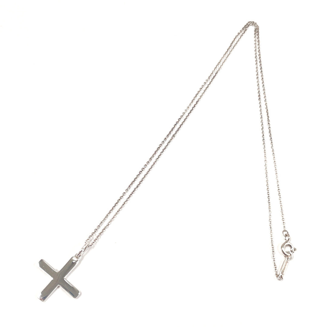 TIFFANY&Co. Necklace Silver925 Silver cross Shiseido Ag+ collaboration unisex Used Authentic