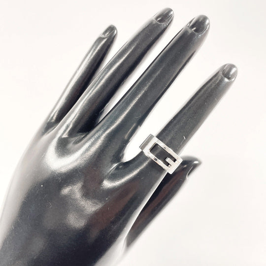GUCCI Ring Silver925 Silver Branded Cutout G 8