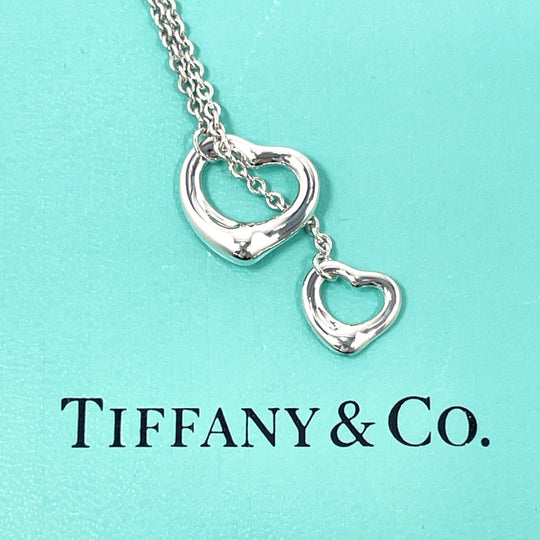 TIFFANY&Co. Necklace Silver925 Silver El Saperetti Double Open Heart Lariat