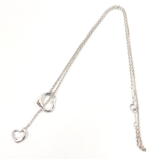 TIFFANY&Co. Necklace Silver925 Silver El Saperetti Double Open Heart Lariat