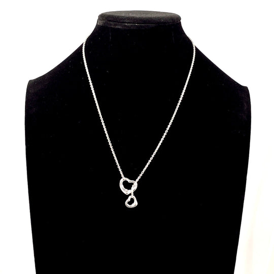 TIFFANY&Co. Necklace Silver925 Silver El Saperetti Double Open Heart Lariat