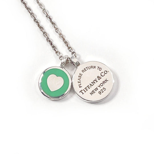 TIFFANY&Co. Necklace Silver925 Silver Mini Double Round Return to Women Used Authentic
