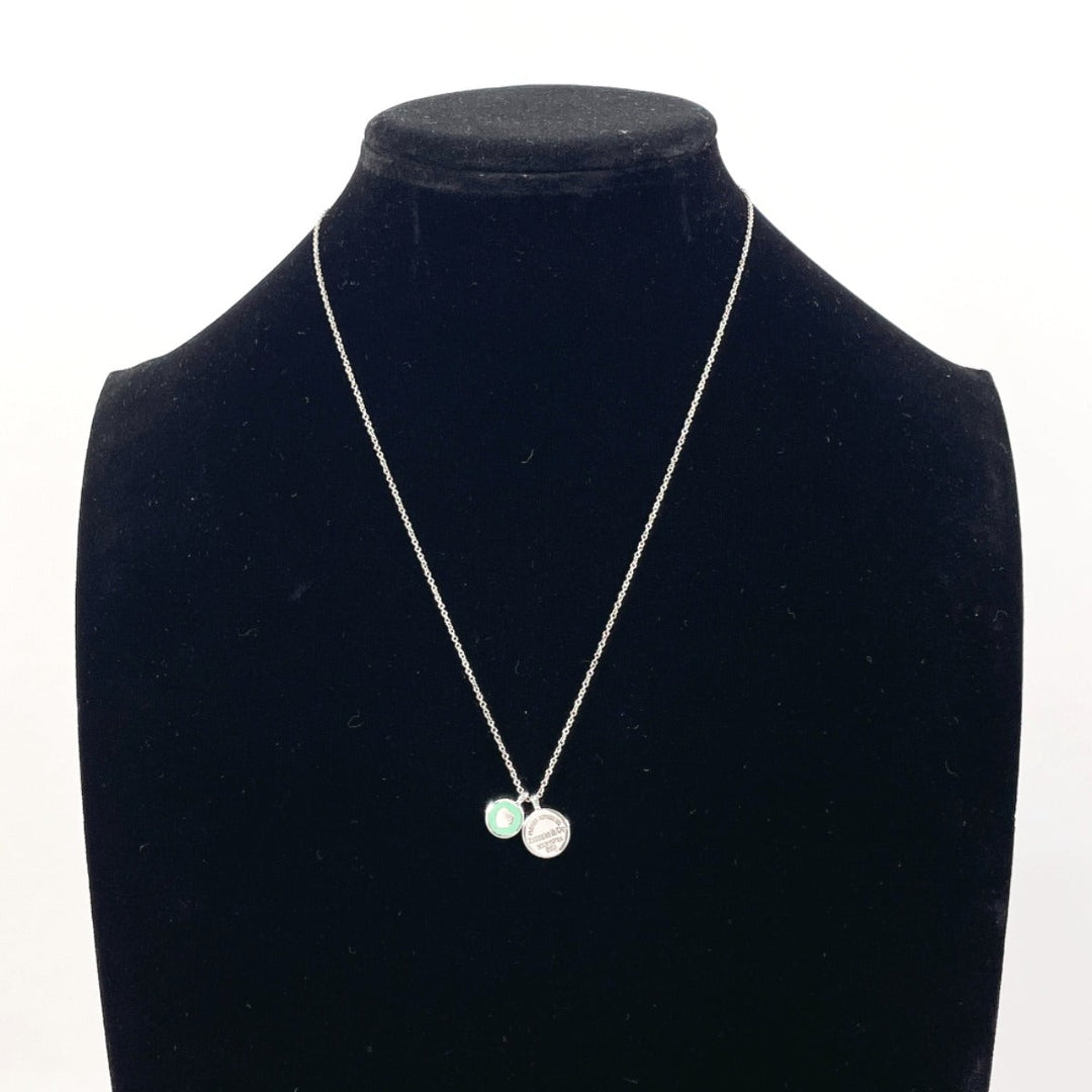 TIFFANY&Co. Necklace Silver925 Silver Mini Double Round Return to Women Used Authentic