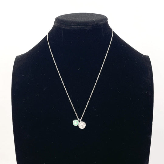 TIFFANY&Co. Necklace Silver925 Silver Mini Double Round Return to Women Used Authentic