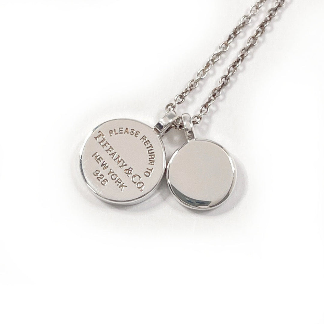 TIFFANY&Co. Necklace Silver925 Silver Mini Double Round Return to Women Used Authentic