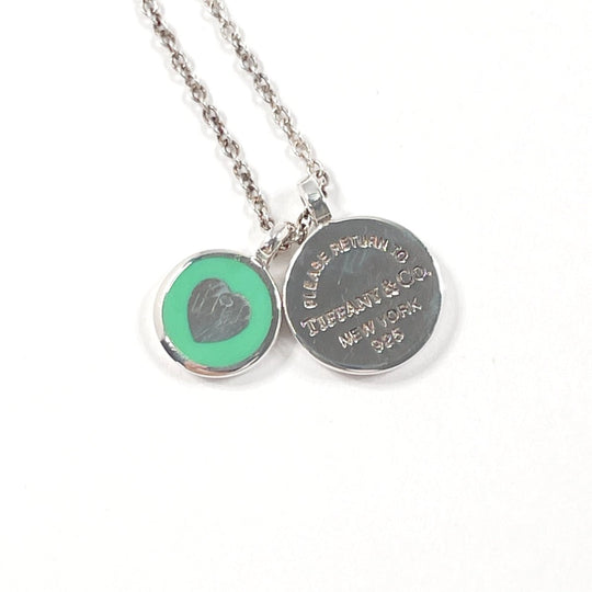 TIFFANY&Co. Necklace Silver925 Silver Mini Double Round Return to Women Used Authentic