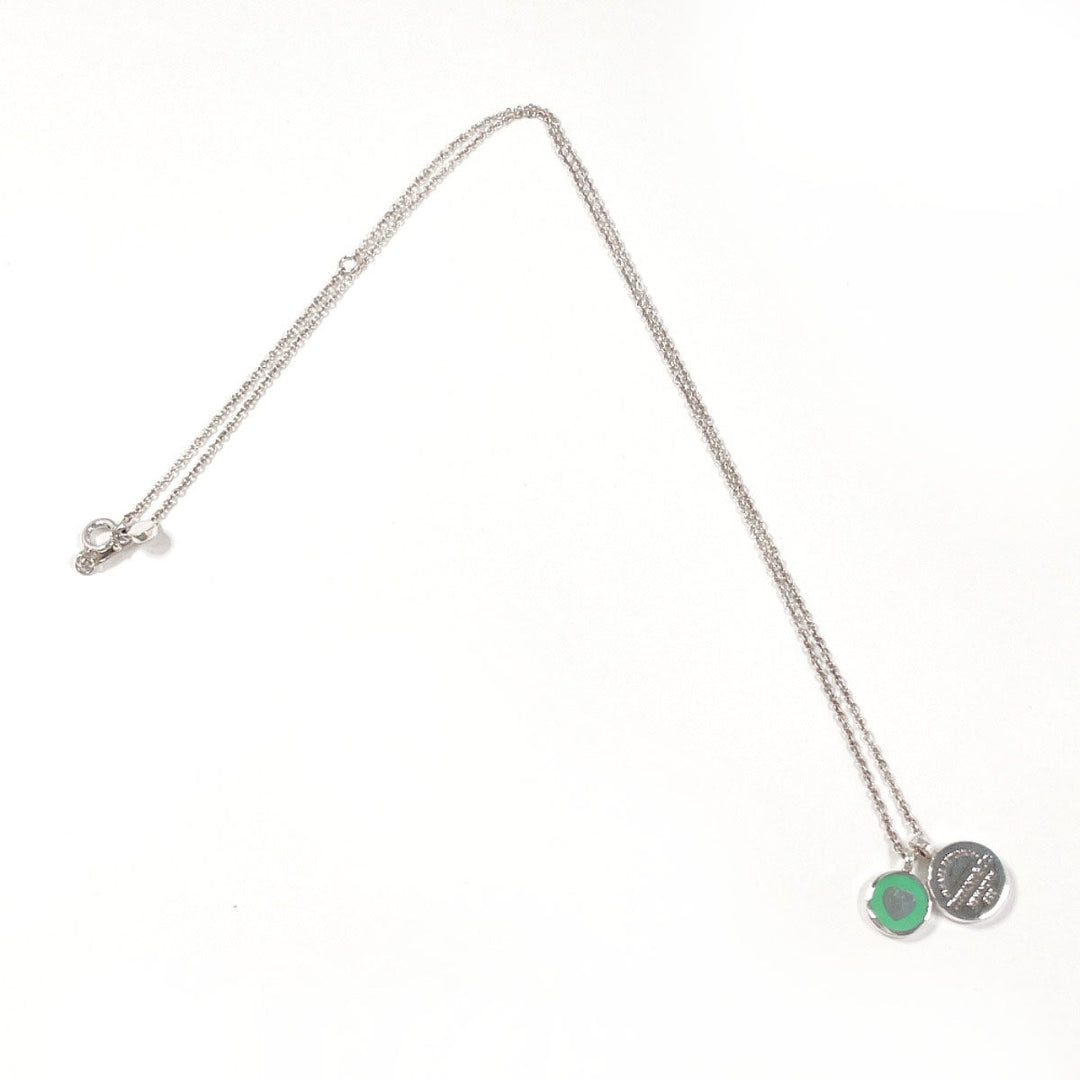 TIFFANY&Co. Necklace Silver925 Silver Mini Double Round Return to Women Used Authentic