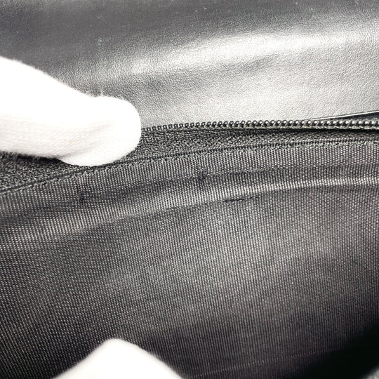 GUCCI Long Wallet Purse 388679 Sima leather black ribbon