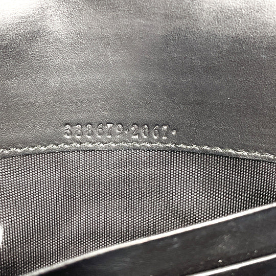 GUCCI Long Wallet Purse 388679 Sima leather black ribbon