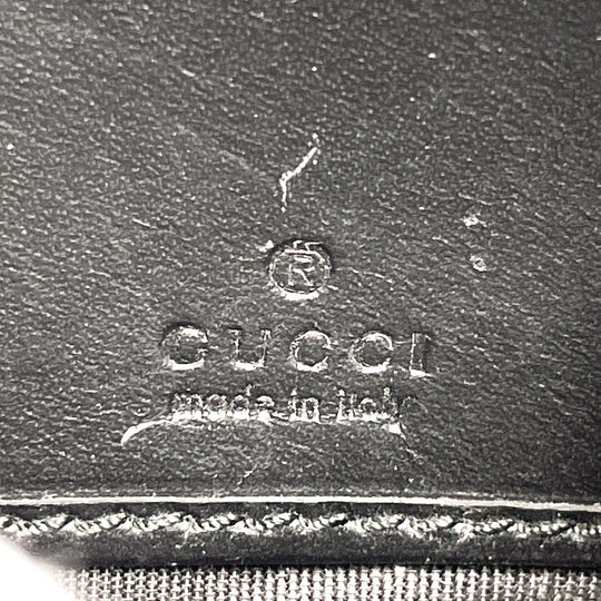 GUCCI Long Wallet Purse 388679 Sima leather black ribbon
