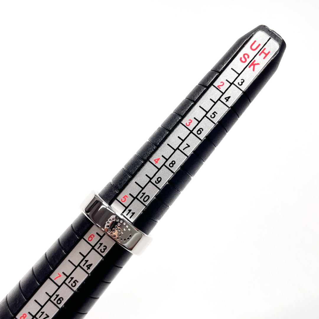 HERMES Ring K18 white gold Silver Eclipse Luban