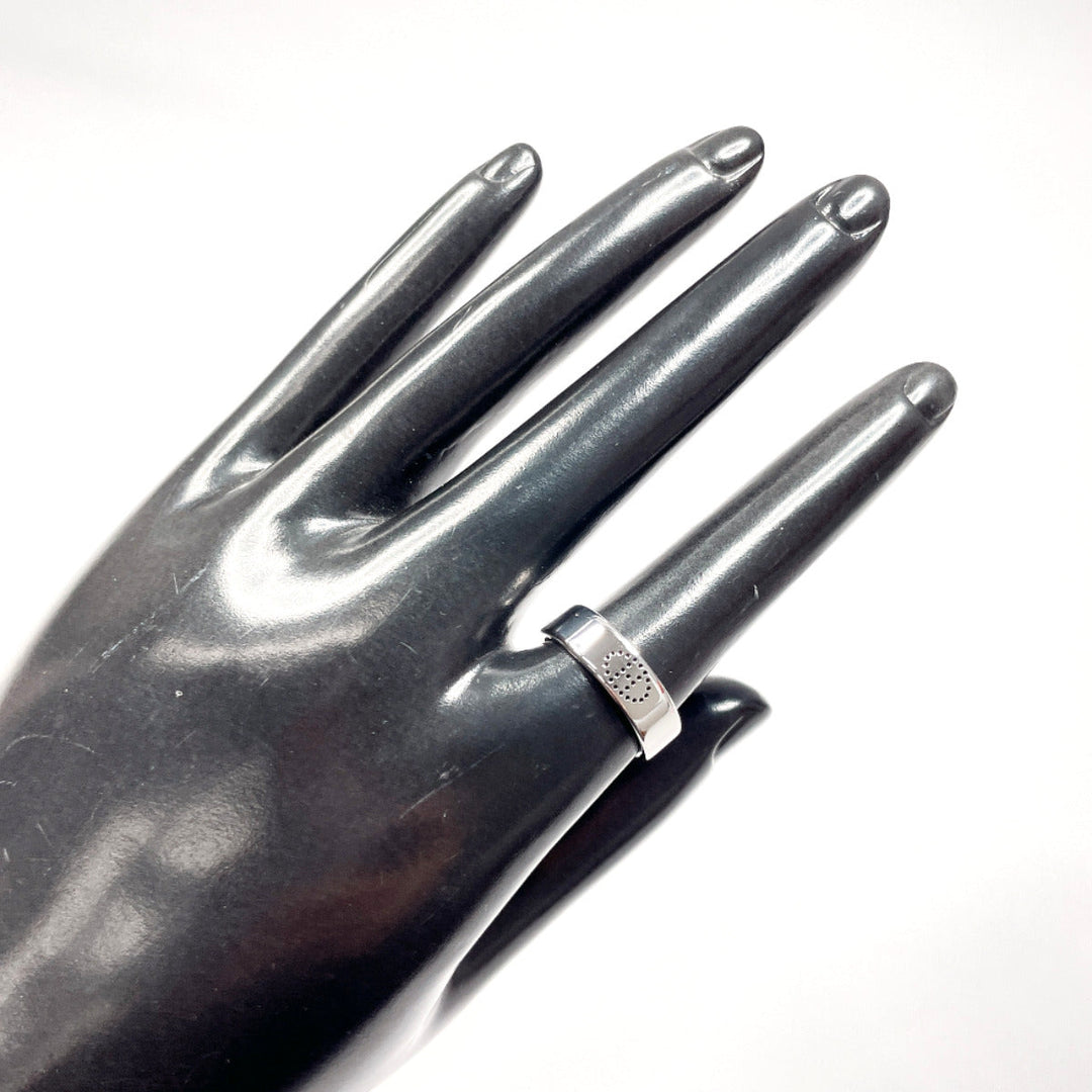 HERMES Ring K18 white gold Silver Eclipse Luban