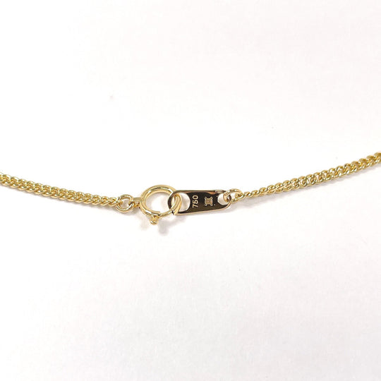 CELINE Necklace K18 yellow gold gold logo circle