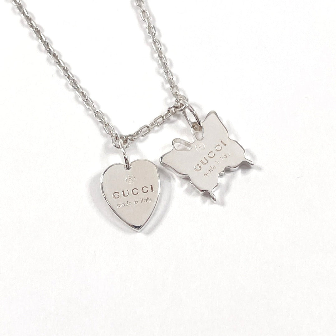 GUCCI Necklace Silver925 Silver Butterfly heart