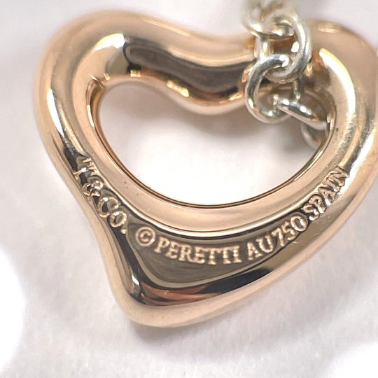 TIFFANY&Co. Necklace Silver925, 18K rose gold Silver El Saperetti Open heart