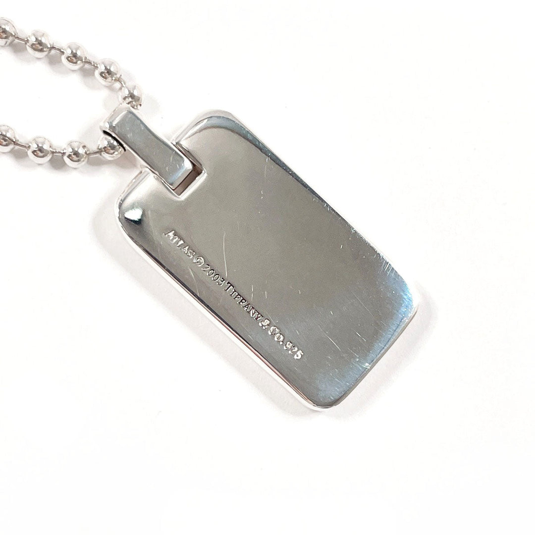 TIFFANY&Co. Necklace Silver925 Silver Ball chain Atlas plate