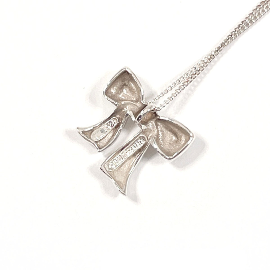 TIFFANY&Co. Necklace Silver925 Silver ribbon Women Used Authentic