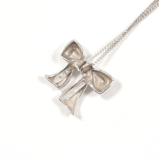 TIFFANY&Co. Necklace Silver925 Silver ribbon Women Used Authentic
