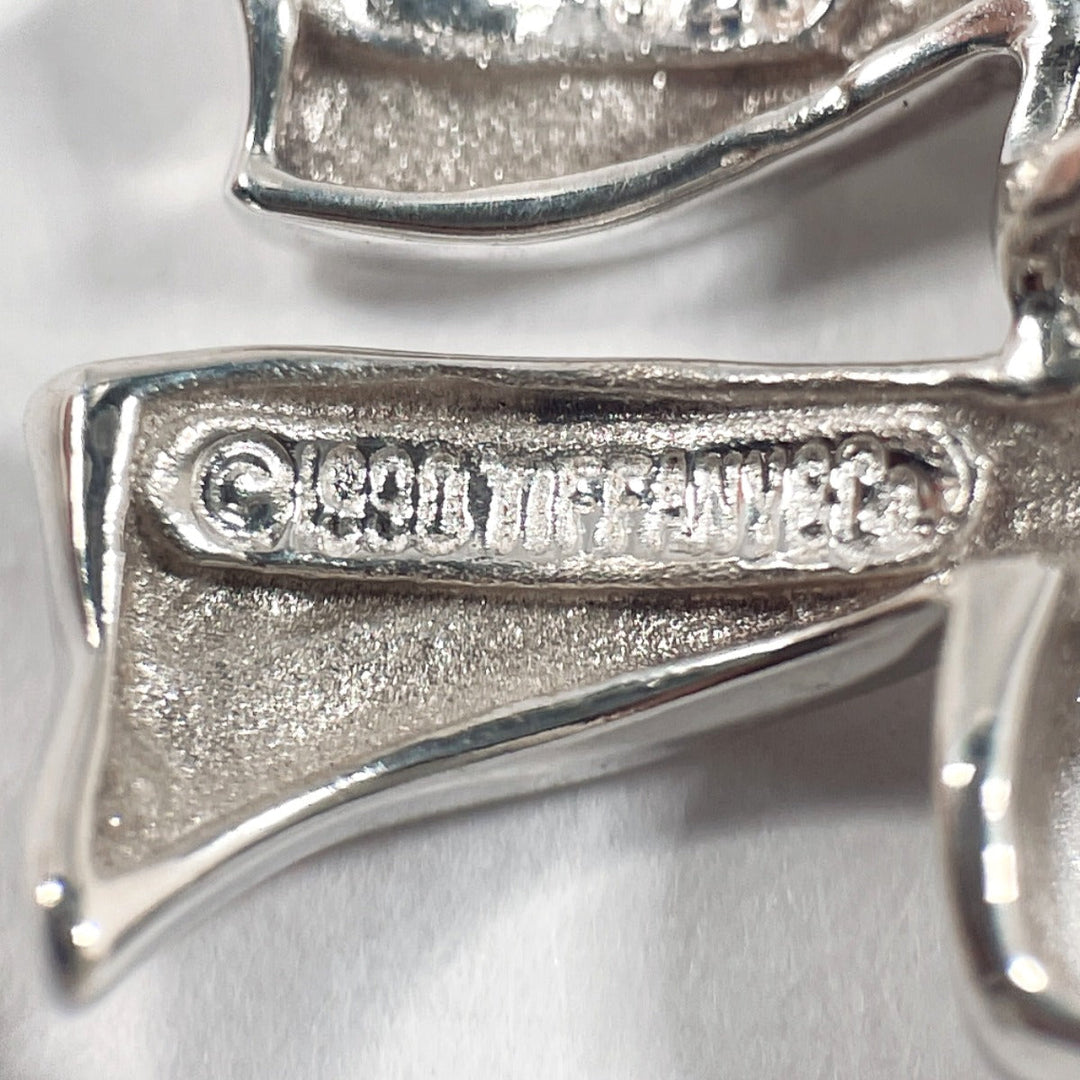 TIFFANY&Co. Necklace Silver925 Silver ribbon Women Used Authentic