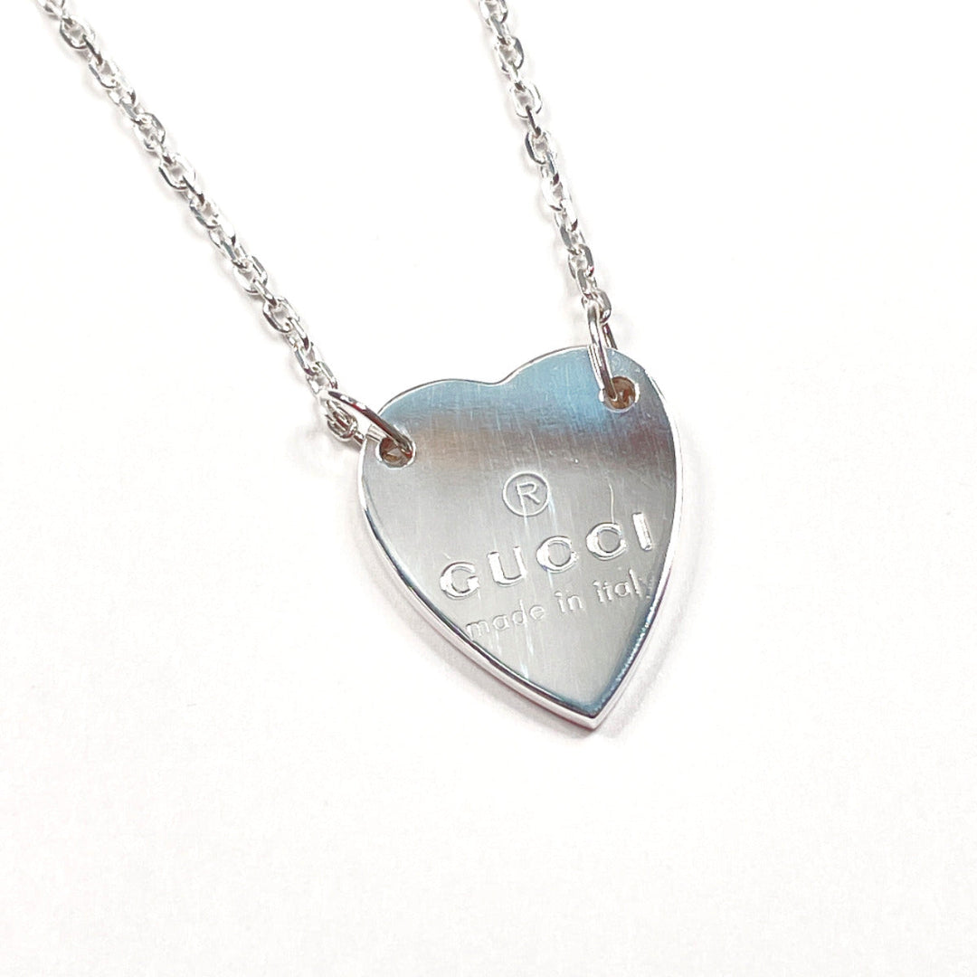 GUCCI Necklace 223512 J8400 8106 Silver925 Silver Trademark Heart